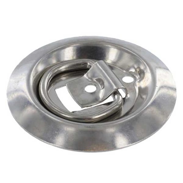 Us Cargo Control Flush Mount Stainless D Rings - Recessed Stainless Steel Rope Ring PF5SS - main